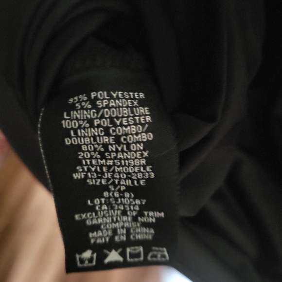 Perfect Little Black Bodycon Dress Jessica sz S Midi Simple lined spandex - Picture 11 of 14